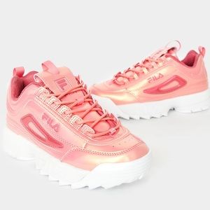 Fila dolls kill Pink iridescent sneakers size 10